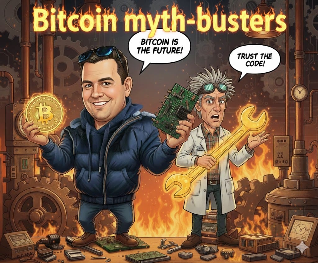 Cover image for Bitcoin Myth-busters  10 največjih mitov o Bitcoinu