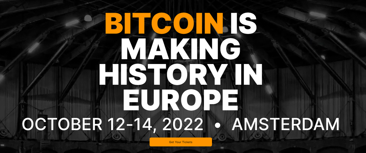 European Bitcoiners x Bitcoin Amsterdam 2022