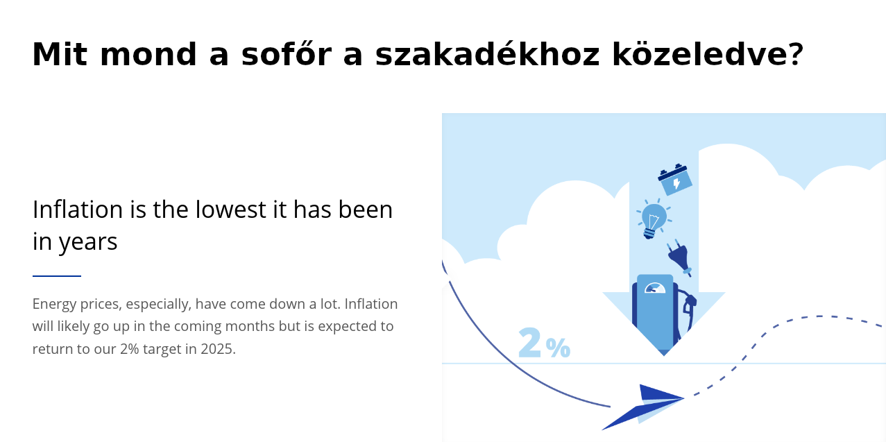 Mit mond a sofőr a szakadékhoz közeledve?
