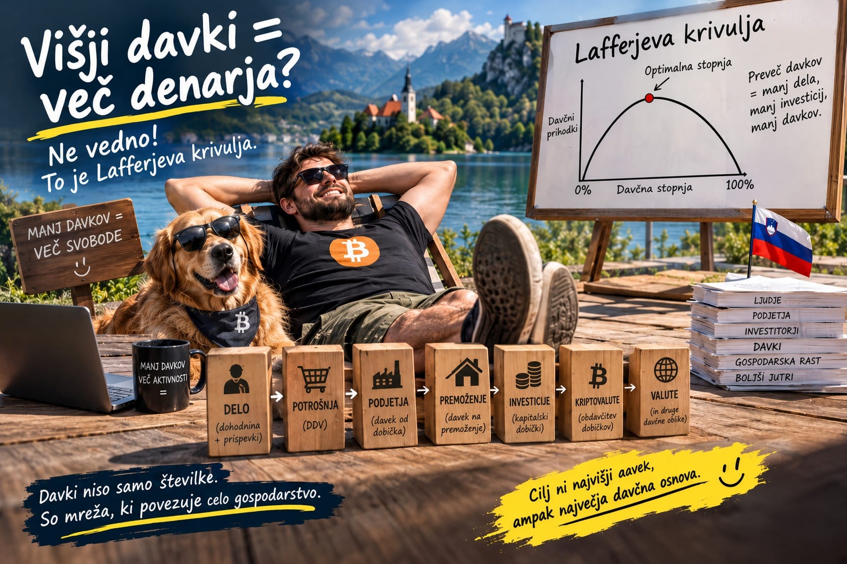 Lafferjeva krivulja: Zakaj višji davki ne pomenijo nujno več davkov